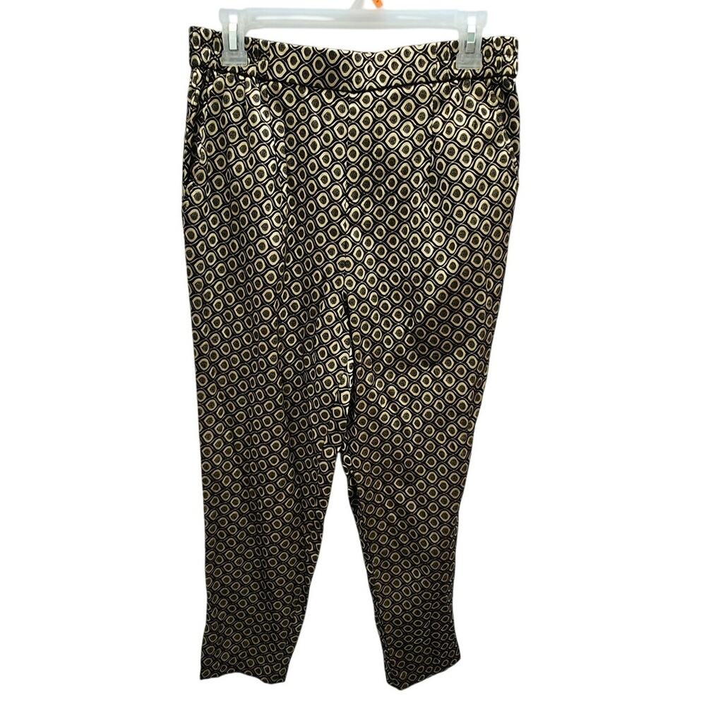 Anthropologie Geometric Print Tapered Dress Pants - Size S